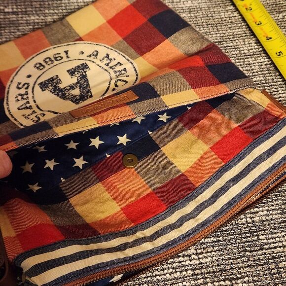 Bella Taylor All Stars Cross Body Shoulder Purse Fabric Patchwork - Picture 7 of 15